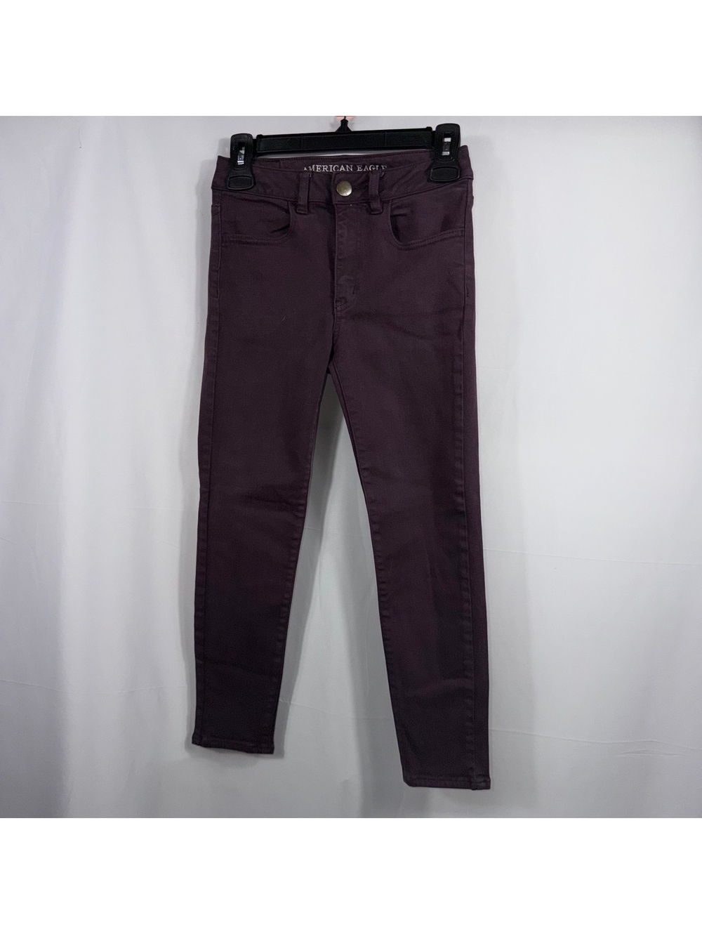 American Eagle Super Stretch Skinny Jeans Size 2 Purple